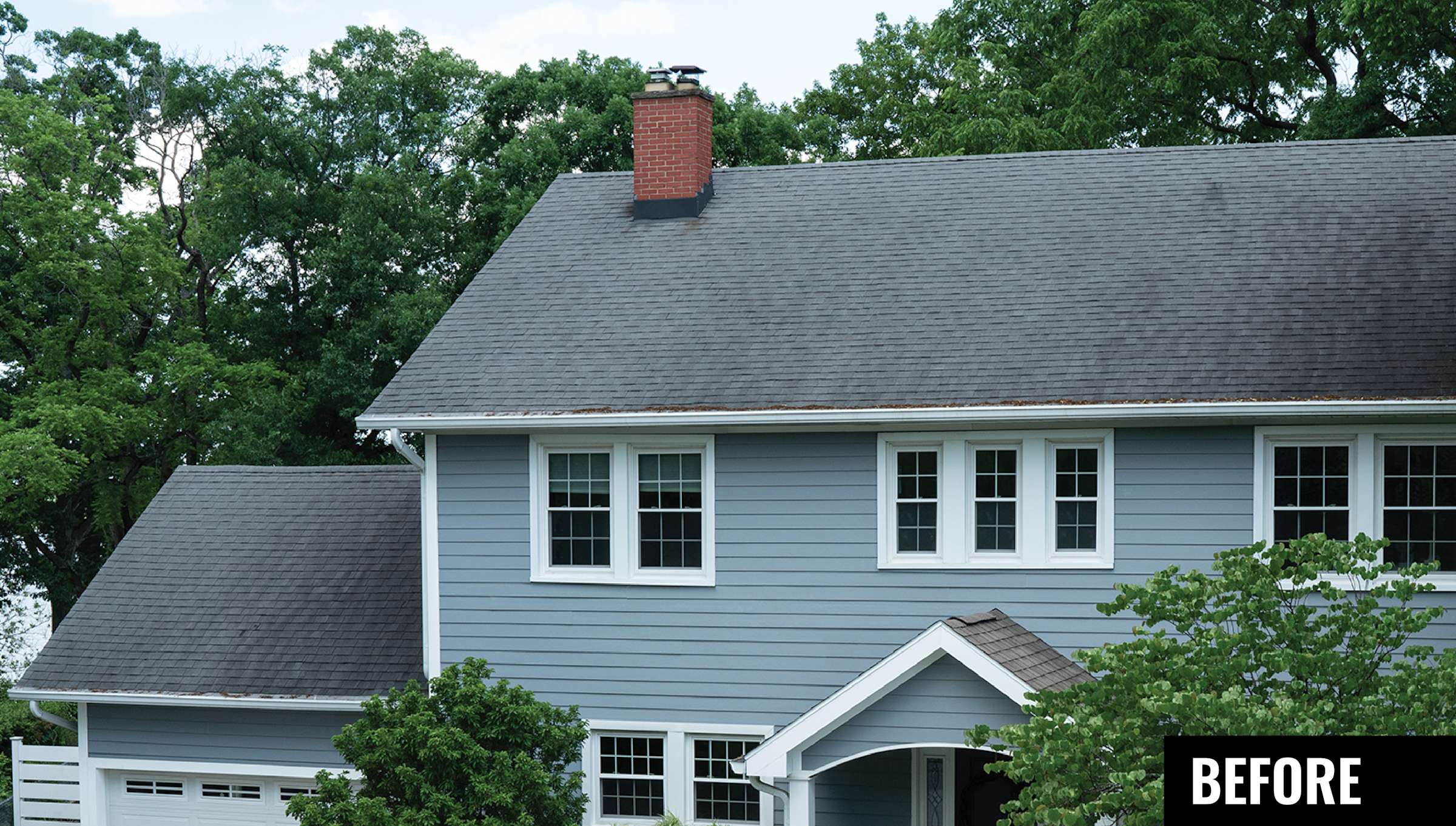 Before roof project in Ballwin